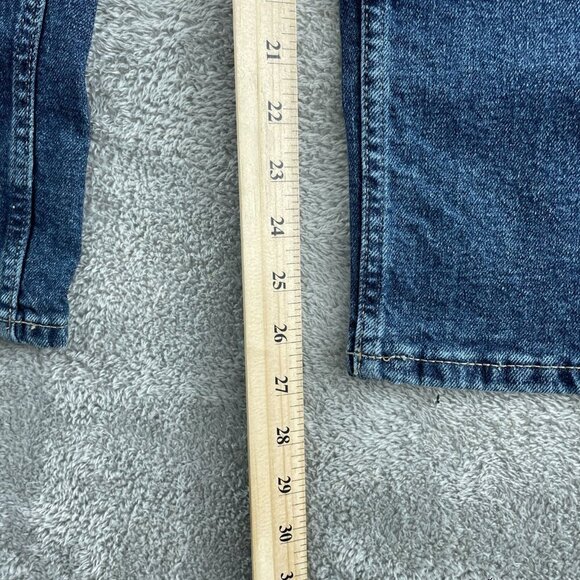 Calvin Klein Womens Straight-Leg High Rise Dark Wash Jeans NWT 0862 - Picture 4 of 11